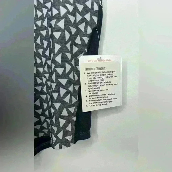 Lululemon breezy singlet NWT ,  sz 2 - Picture 5 of 7